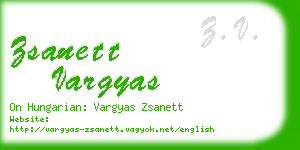 zsanett vargyas business card